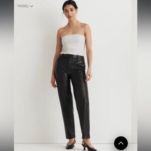 Madewell Black Leather Pants